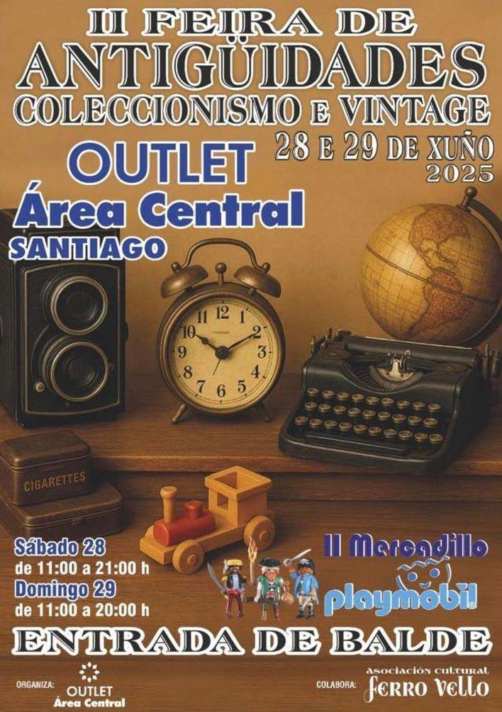 II Feira de Antigüidades e Coleccionismo - II Mercadillo Playmobil (2025) en Santiago de Compostela
