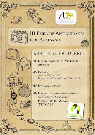 Fechas, información, programa, cartel, imágenes, mapa y ubicación de III Feira de Antigüidades e de Artesanía (2025)  en  Amoeiro