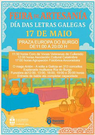 Fechas, información, programa, cartel, imágenes, mapa y ubicación de Feira de Artesanía   en  Culleredo