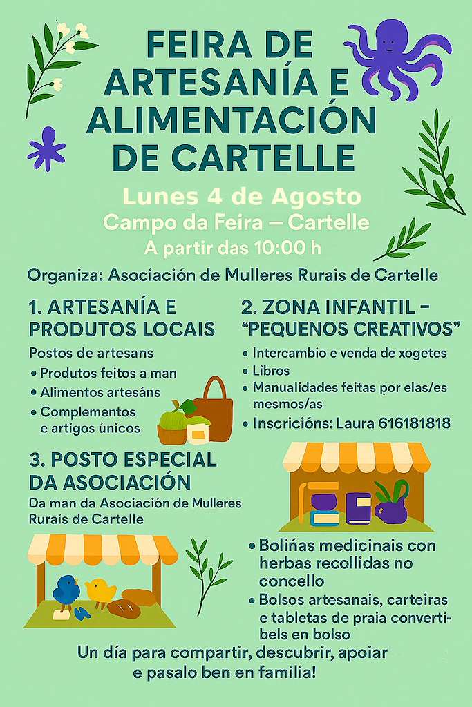 Feira de Artesanía e Alimentación en Cartelle