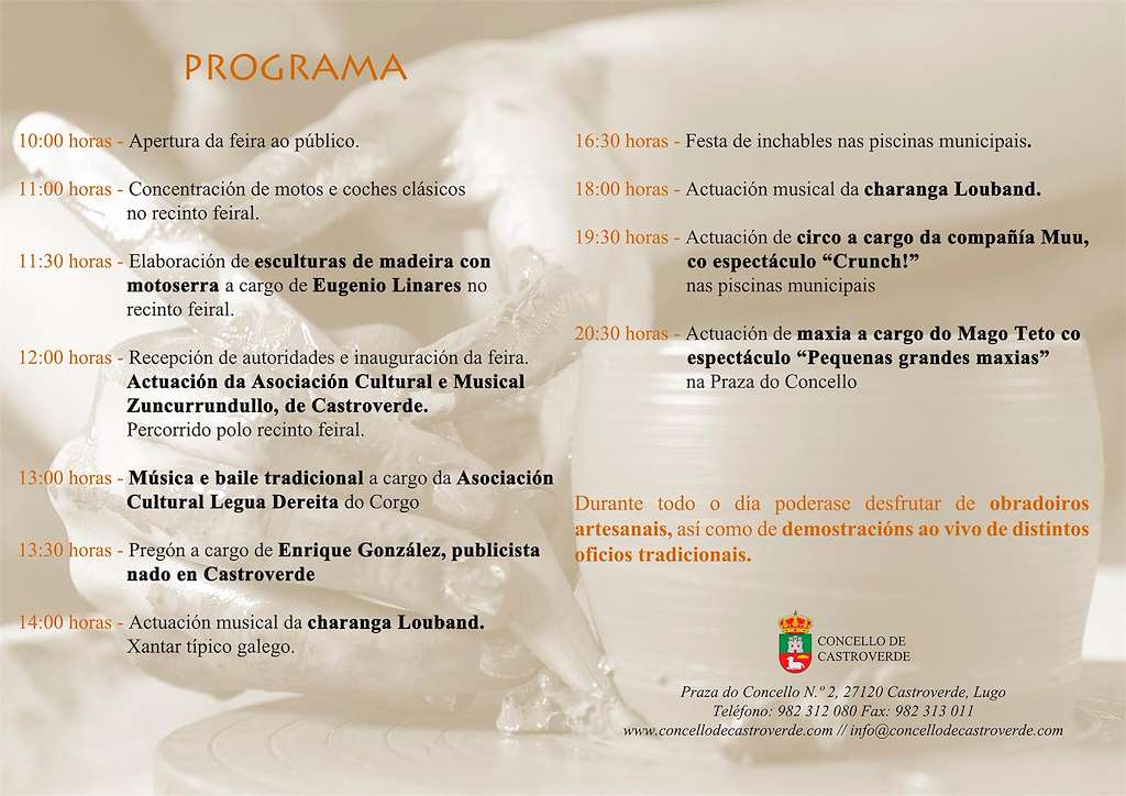 XV Feira de Artesanía e Gastronomía en Castroverde