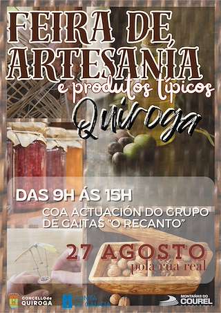 Fechas, información, programa, cartel, imágenes, mapa y ubicación de Feira de Artesanía e Productos Típicos  en  Quiroga