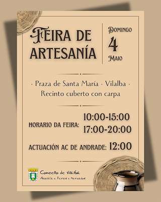 Fechas, información, programa, cartel, imágenes, mapa y ubicación de Feira de Artesanía  en  Vilalba