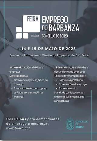 Fechas, información, programa, cartel, imágenes, mapa y ubicación de Feira de Emprego do Barbanza  en  Boiro