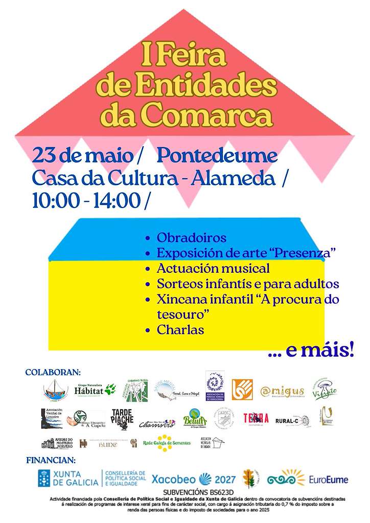 I Feira de Entidades da Comarca (2026) en Pontedeume