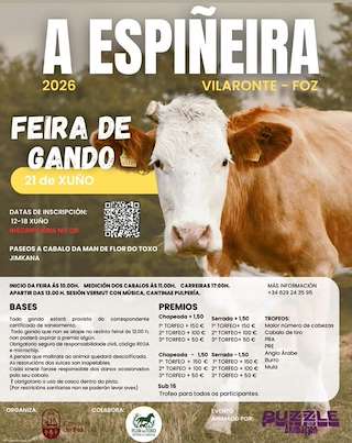 Fechas, información, programa, cartel, imágenes, mapa y ubicación de Feira de Gando A Espiñeira (2026)  en  Foz