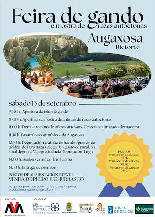 Fechas, información, programa, cartel, imágenes, mapa y ubicación de Feira de Gando de Augaxosa   en  Riotorto