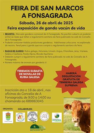 Fechas, información, programa, cartel, imágenes, mapa y ubicación de Feira de Gando Vacún de Vida  en  A Fonsagrada