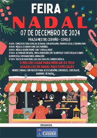 Fechas, información, programa, cartel, imágenes, mapa y ubicación de Feira de Nadal  en  Covelo