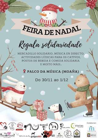 Fechas, información, programa, cartel, imágenes, mapa y ubicación de Feira de Nadal da Protectora  en  Moaña