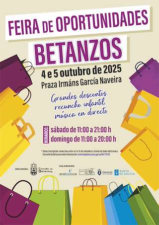 Fechas, información, programa, cartel, imágenes, mapa y ubicación de Feira de Oportunidades (2025)  en  Betanzos