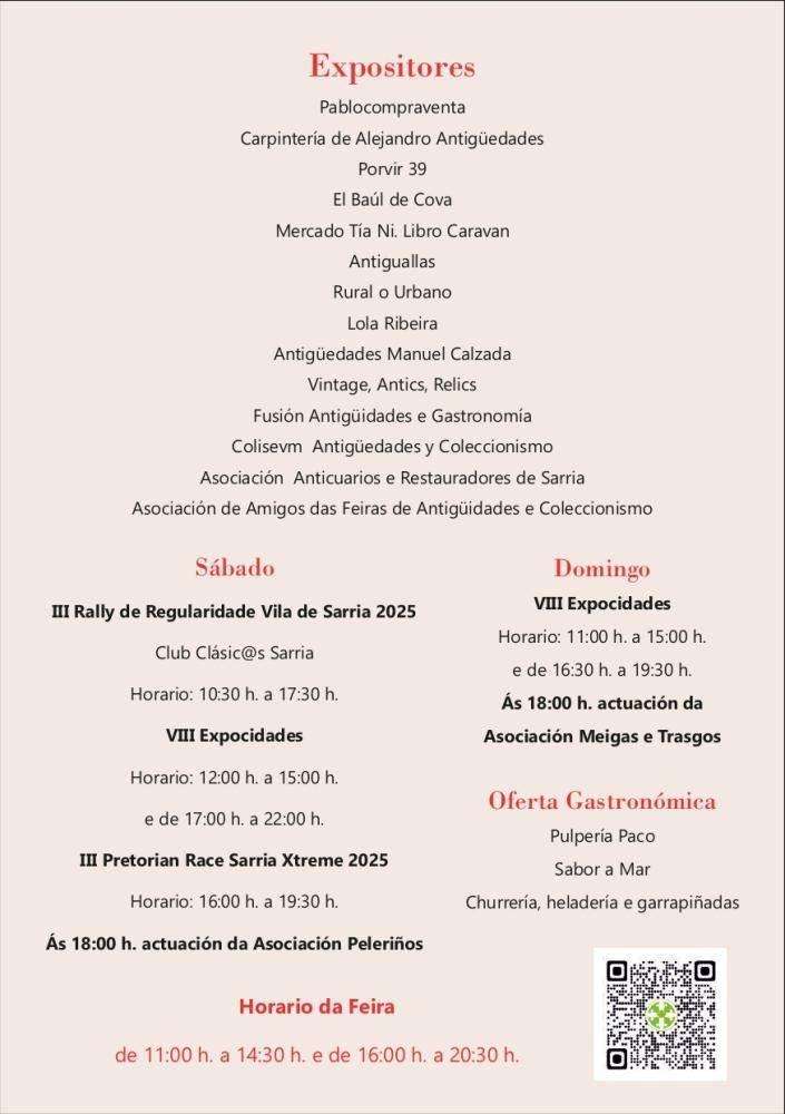 Feira de San Lázaro - XXVIII Feira de Antigüidades e Restauración (2025) en Sarria