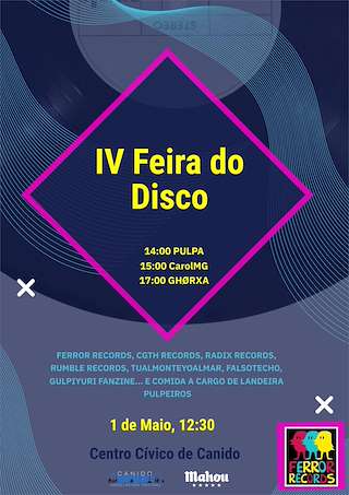 Fechas, información, programa, cartel, imágenes, mapa y ubicación de IV Feira Disco de Canido  en  Ferrol