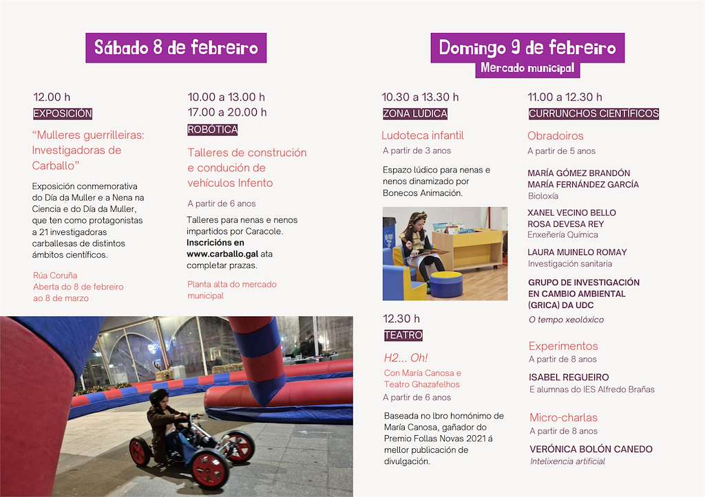 II Feira do Día da Muller e da Nena na Ciencia  en Carballo