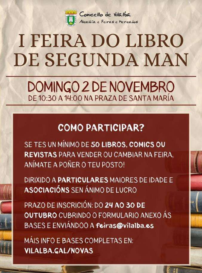 I Feira do Libro de Segunda Man en Vilalba