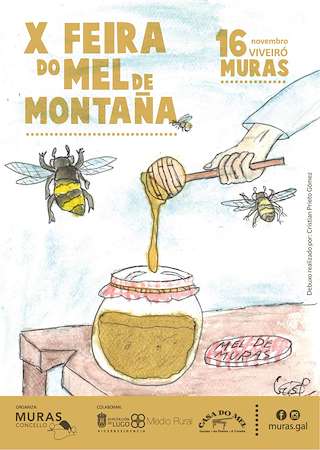Fechas, información, programa, cartel, imágenes, mapa y ubicación de X Feira do Mel de Montaña (2025)  en  Muras