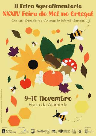 Fechas, información, programa, cartel, imágenes, mapa y ubicación de XXXIV Feira do Mel e II Feira Agroalimentaria  en  Ortigueira
