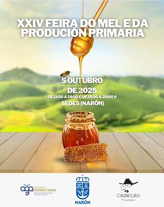 Fechas, información, programa, cartel, imágenes, mapa y ubicación de XXIV Feira do Mel e Producción Primaria (2025)  en  Narón