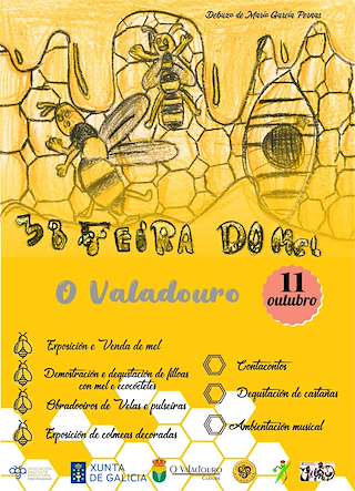Fechas, información, programa, cartel, imágenes, mapa y ubicación de XXXVIII Feira do Mel (2025)  en  O Valadouro