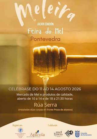 Fechas, información, programa, cartel, imágenes, mapa y ubicación de XXXVI Feira do Mel (2026) en Pontevedra