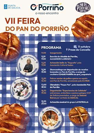 Fechas, información, programa, cartel, imágenes, mapa y ubicación de VII Feira do Pan (2025)  en  O Porriño