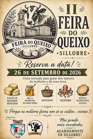 Fechas, información, programa, cartel, imágenes, mapa y ubicación de II Feira do Queixo de Sillobre (2026) en Fene