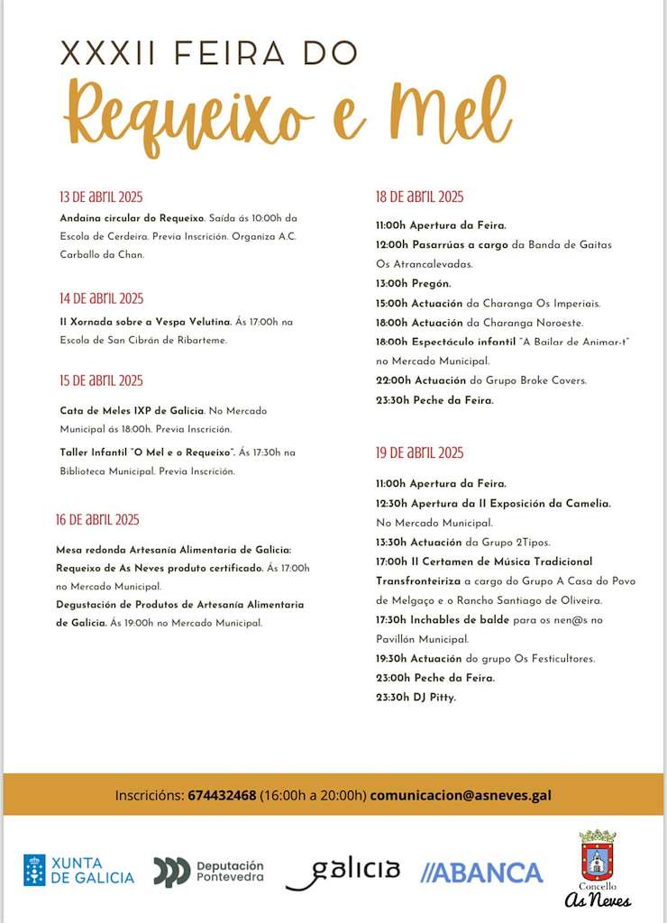 XXXII Feira do Requeixo e do Mel (2025) en As Neves