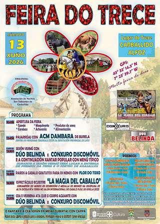 Fechas, información, programa, cartel, imágenes, mapa y ubicación de Feira do Trece de Carballido (2026)  en  Alfoz do Castrodouro