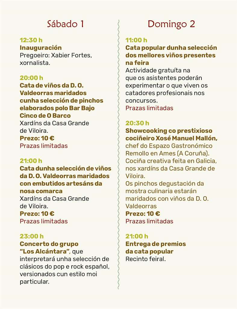XXV Feira do Viño de Valdeorras en O Barco de Valdeorras