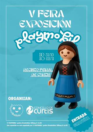 Fechas, información, programa, cartel, imágenes, mapa y ubicación de V Feira Exposición Playmobil (2025)  en  Curtis