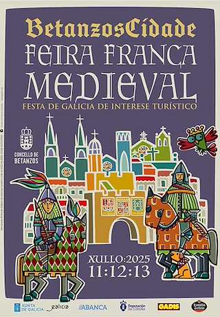 Fechas, información, programa, cartel, imágenes, mapa y ubicación de XXVI Feira Franca Medieval Betanzos dos Cabaleiros