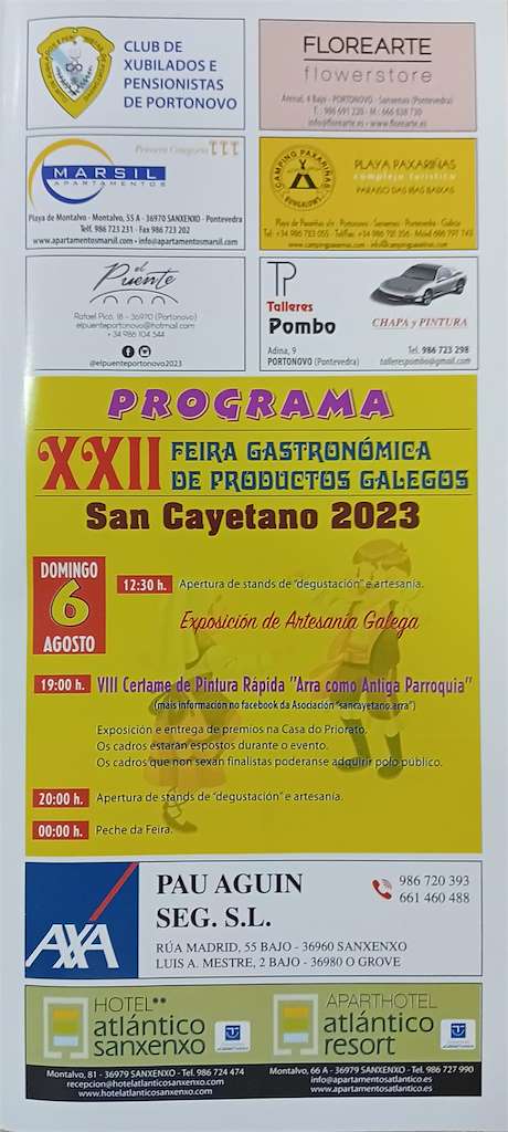 XXII Feira Gastronómica de Productos Galegos en Sanxenxo