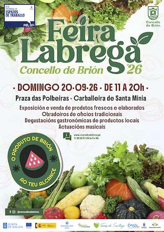 Fechas, información, programa, cartel, imágenes, mapa y ubicación de Feira Labrega (2026) en Brión