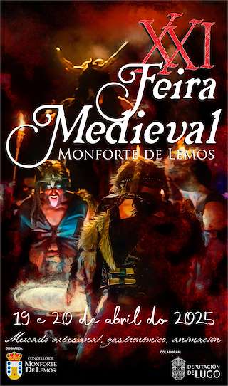 Fechas, información, programa, cartel, imágenes, mapa y ubicación de XXI Feira Medieval  en  Monforte de Lemos