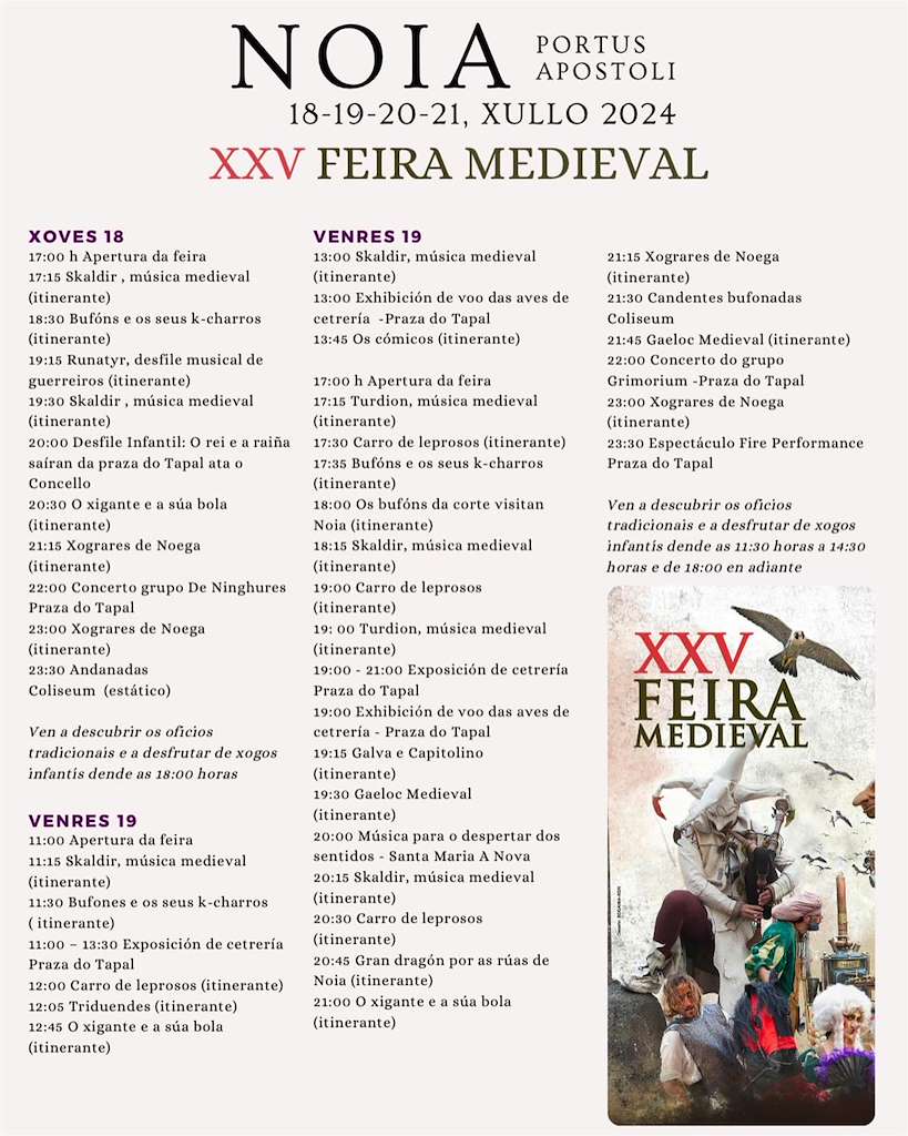 XXV Feira Medieval en Noia