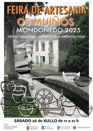 Fechas, información, programa, cartel, imágenes, mapa y ubicación de Feira Mostra de Artesanía  en  Mondoñedo