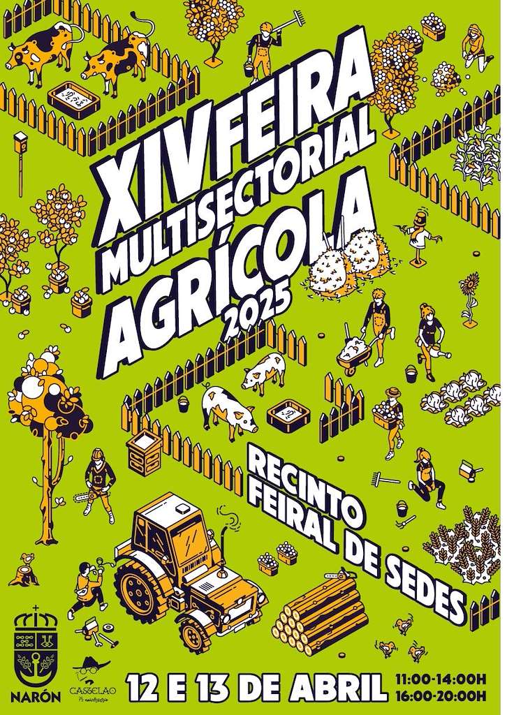 XIV Feira Multisectorial Agrícola de Sedes (2025) en Narón