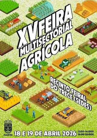 Fechas, información, programa, cartel, imágenes, mapa y ubicación de XV Feira Multisectorial Agrícola de Sedes (2026) en Narón