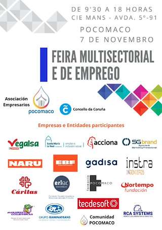 Fechas, información, programa, cartel, imágenes, mapa y ubicación de I Feira Multisectorial e de Emprego (2025) en A Coruña