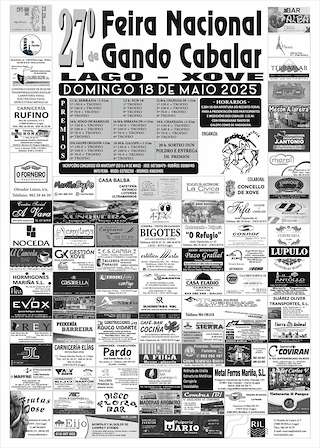 Fechas, información, programa, cartel, imágenes, mapa y ubicación de XXVII Feira Nacional de Gando Cabalar  en  Xove