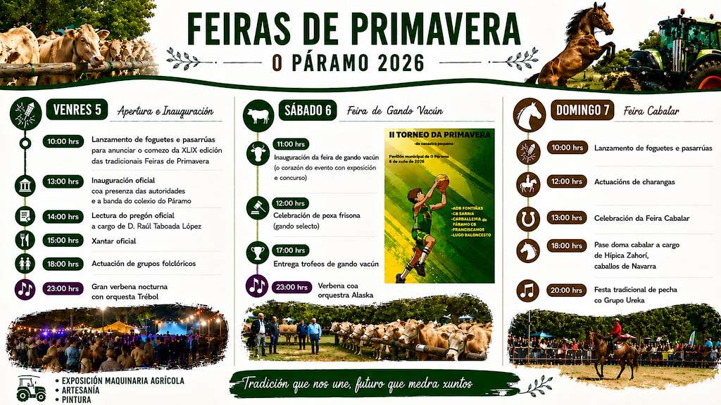 XLIX Feiras de Primavera (2026) en O Páramo