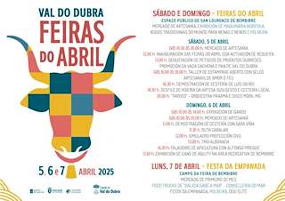 Fechas, información, programa, cartel, imágenes, mapa y ubicación de Feiras do Abril  en  Val do Dubra