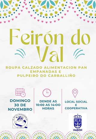 Fechas, información, programa, cartel, imágenes, mapa y ubicación de Feirón do Val  (2025)  en  Narón