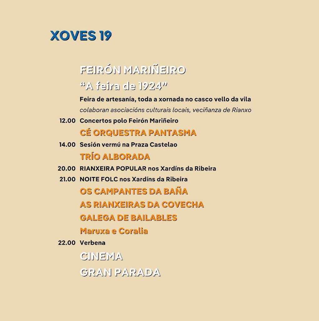 XVIII Feirón Mariñeiro "A Feira de 1924" en Rianxo