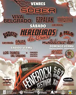 Fechas, información, programa, cartel, imágenes, mapa y ubicación de XXII FeneRock