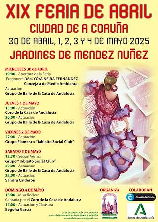 Fechas, información, programa, cartel, imágenes, mapa y ubicación de Feria de Abril  en  A Coruña