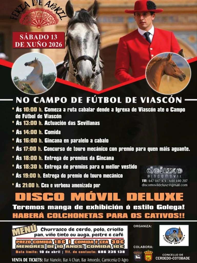 Feria de Abril de Viascón en Cerdedo Cotobade