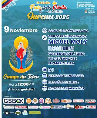 Fechas, información, programa, cartel, imágenes, mapa y ubicación de IX Feria de la Chinita (2025) en Ourense