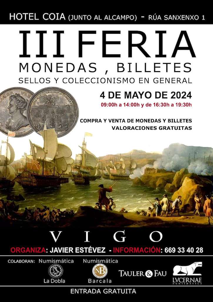 III Feria de Monedas, Billetes, Sellos y Coleccionismo en General  (2024) en Vigo