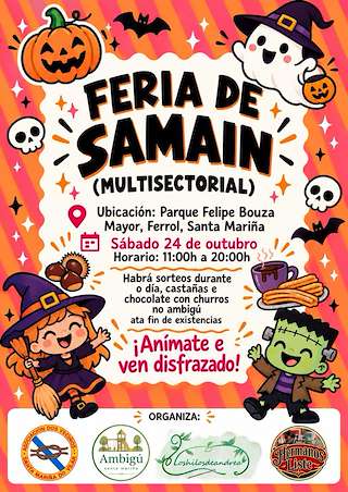 Fechas, información, programa, cartel, imágenes, mapa y ubicación de Feria de Samaín Multisectorial (2026)  en  Ferrol